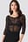 Ruched Mesh Top