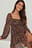 Robe mini transparente à empiècement