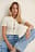 Cardigan brillant à manches courtes recyclé