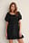 Shirred Cotton Mini Dress