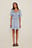 Shirred Cotton Mini Dress