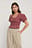 Short Sleeve Gathered Blouse