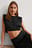 Crop Top con hombreras