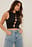 Side Button Sleeveless Top