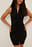 Gerafftes ärmelloses Kleid