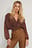 Smocked Waist Loose Blouse