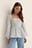 Blusa de cuello cuadrado reciclada