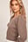 Square Neck Cable Knitted Sweater