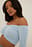 Twist Crop Shiny Top