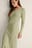 V-neck Ribbed Maxi Dress
