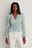 Recycled luftig blus med V-ringning