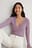 Wrap Detail Ribbed Top