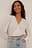 Wrap Front Structured Blouse