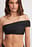 Einseitig schulterfreies Bikini-Top