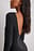 Open Back Long Sleeve Jersey Dress