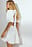 Open Back Puff Sleeve Mini Dress