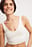 Geripptes Bio-Crop-Top mit V-Ausschnitt