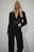 Oversized Cropped PU Blazer