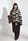 Oversized sweater med striber