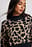 Oversized Crop-Strickpullover mit Muster