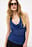 Pleated Sheer Halterneck Top