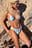 Bikinitrosa med V-form och tryck