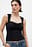 Rib Lace Detail Top