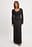 Geripptes Maxikleid mit Rüschen