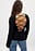 Open Back Lace Detail Knitted Top