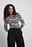 Top jacquard con escote redondo