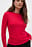 Round Neck Rib Long Sleeve Top