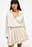 Ruched Waist Mini Shirt Dress