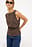 Ruched Waist Sleeveless Top