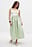 Satin A-line Midi Skirt