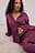 Chemise de pyjama en satin à empiècements