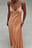 Satin Tie Back Volume Dress