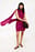 Satin-Minikleid mit Schaldetail