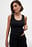 Geripptes Tank-Top mit Rundhalsausschnitt