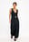 Scooped Neck Satin Maxi Dress