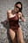 Shiny Asymmetric Swimsuit