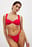 Shiny High Cut Draped Bikini Panty