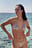Glanzende triangel bikinitop
