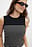 Sleeveless Knitted Striped Top
