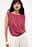 Draped Sleeveless Top