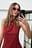 ovale Sonnenbrille mit schmalem Rahmen
