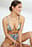 gesmoktes Triangel-Bikini-Oberteil