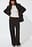 Straight Low Waist Structured Suit Pants