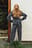 Straight Mid Waist Suit Pants