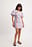 Striped Tie Detail Mini Dress