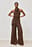 Structured Wide Leg Trousers